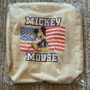 Primark Disney Mickey Mouse USA Flag Canvas Pouch